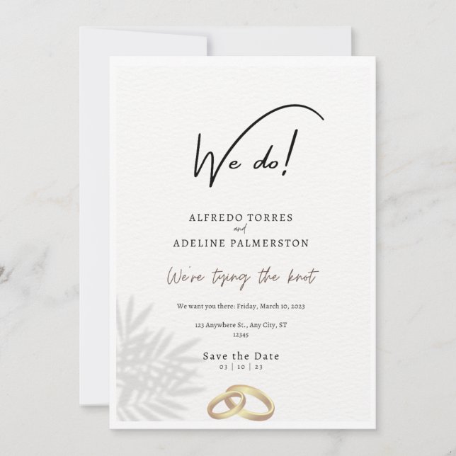 We do Card for Wedding Party and Instant Download (Front)