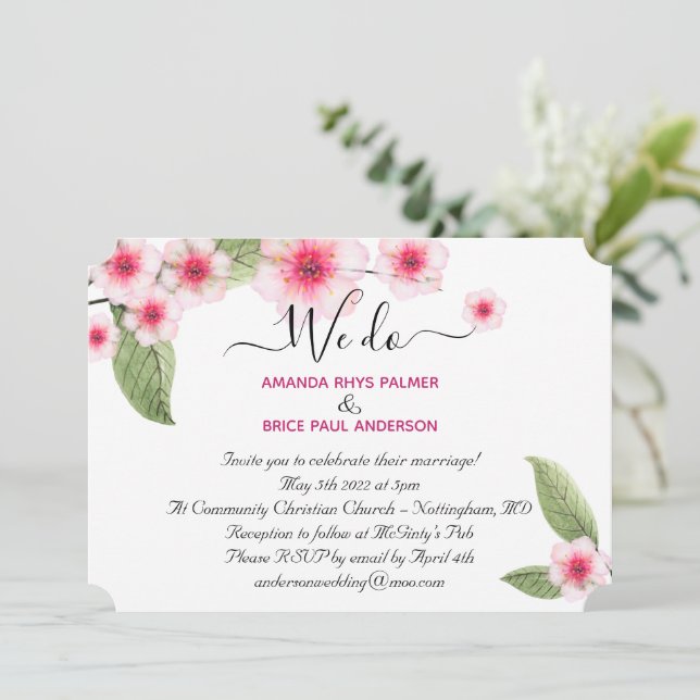 We do cherry blossom wedding (Standing Front)