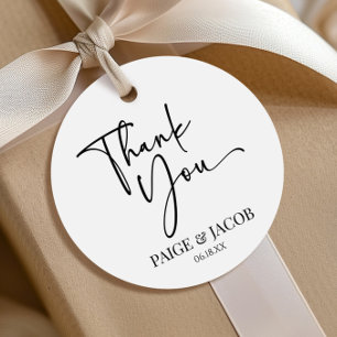 We Do Classic Modern Minimal Minimalist Wedding Favour Tags