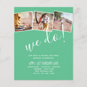 WE DO Engagement Party Invitations MODERN Colours