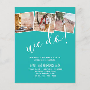 WE DO Engagement Party Invitations MODERN Colours