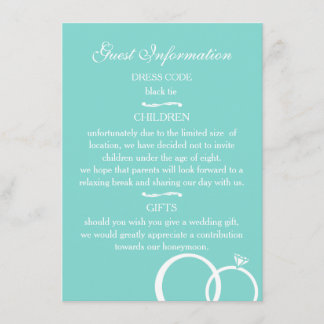 We Do! Guest Information Enclosure Card