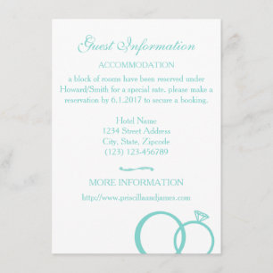 We Do! Guest Information Enclosure Card