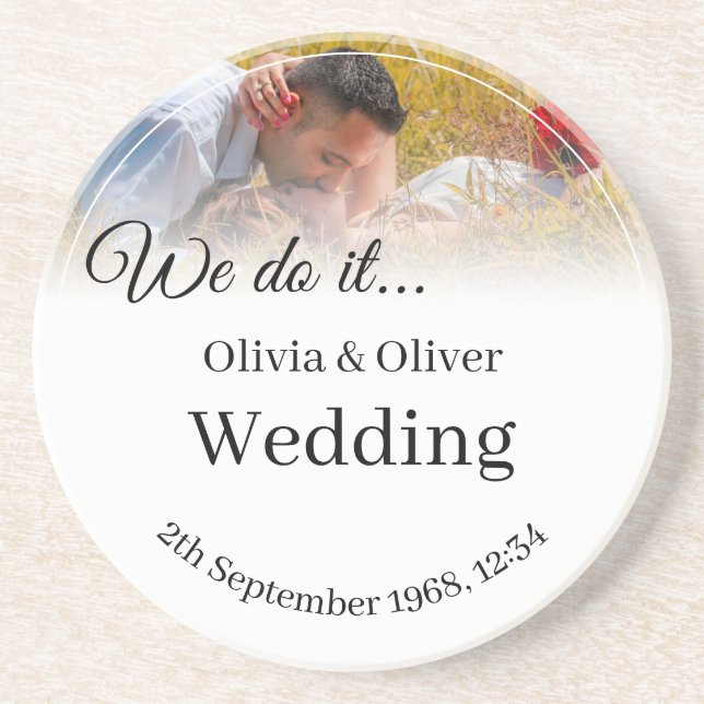 We do it - Kissing Couple on a Meadow Coaster (Front)