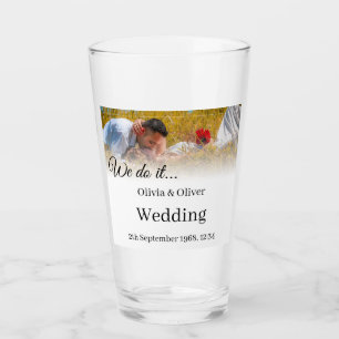 We do it - Kissing Couple on a Meadow Glass