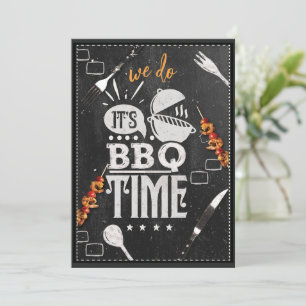 We Do It's BBQ Time Summer Party Invitation 
