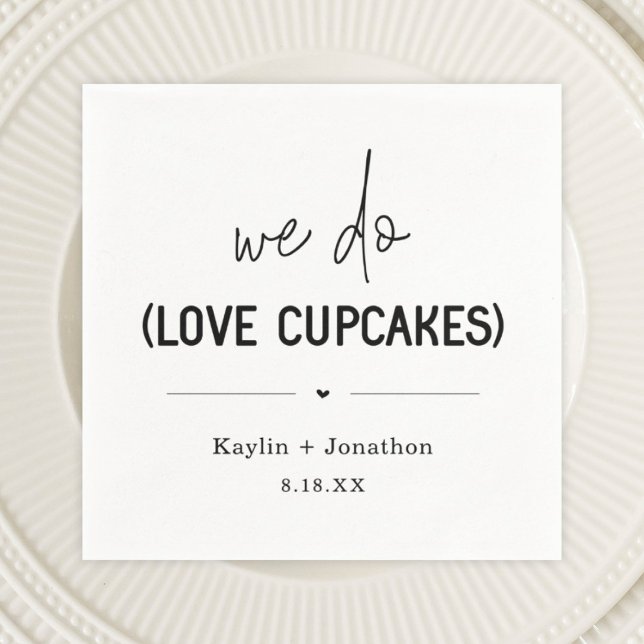 We Do Love Cupcake Wedding Bridal Shower Napkins (Creator Uploaded)