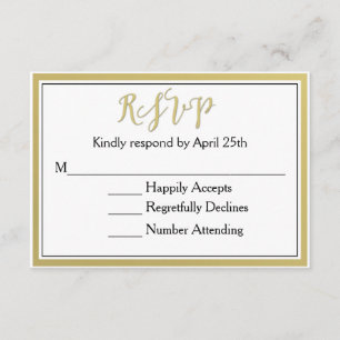 We Do Modern Chic RSVP Card