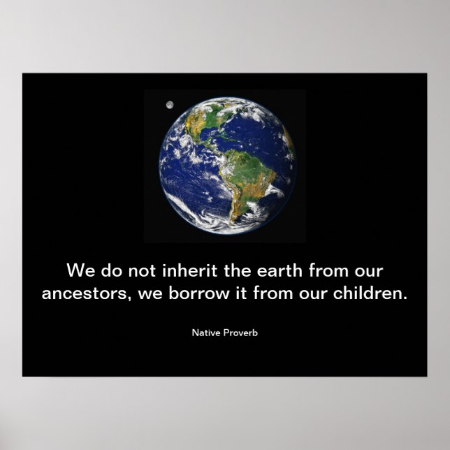 We do not Inherit the earth. Poster (Front)