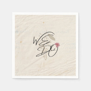 WE DO Pressed Flowers Shabby Garden Chic Program Napkin