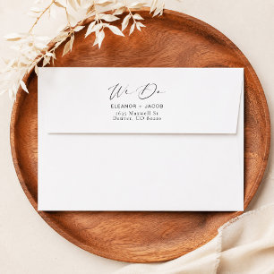 We Do Return Address Wedding Envelopes