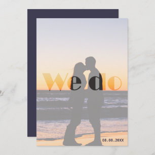 We Do - Sunset Wedding Invitation