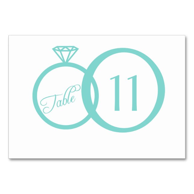 We Do! Table Number Card (Front)