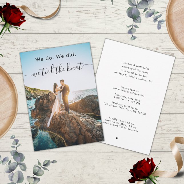 We Do We Did Tied the Knot Elopement Announcement (Creator Uploaded)