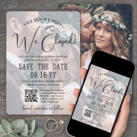 We Do We Did We Eloped! QR Code Wedding Reception