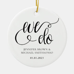 We do wedding custom photo ceramic ornament