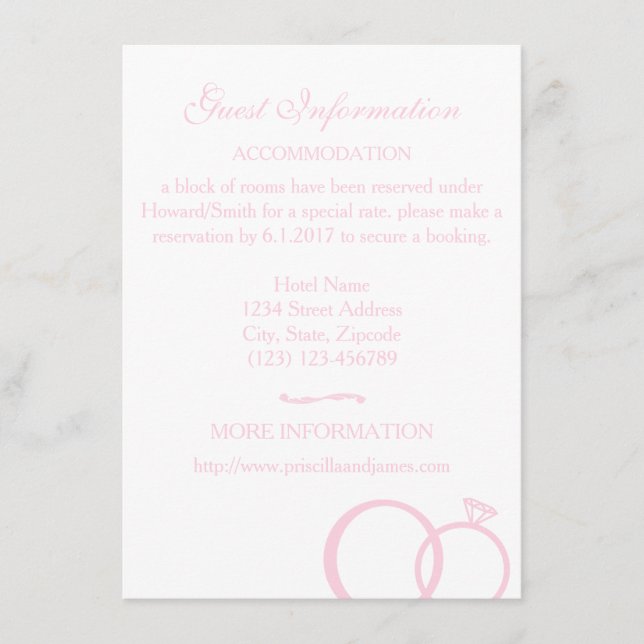 We Do Wedding Enclosure Card (Front)