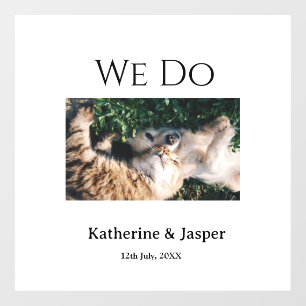 We do wedding engagement pet name photo date coupl
