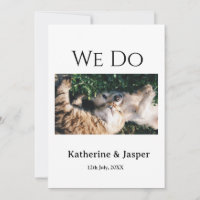 We do wedding engagement pet name photo date coupl