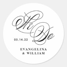 We Do Wedding Favour Sticker
