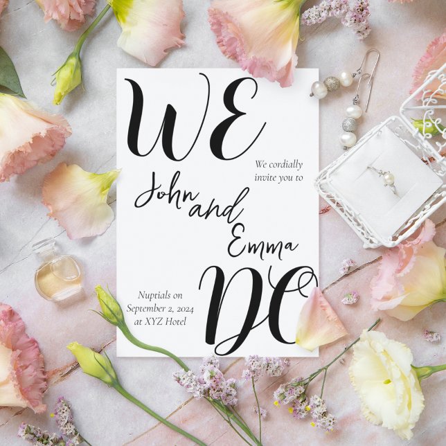 WE DO Wedding  Invitation (Creator Uploaded)