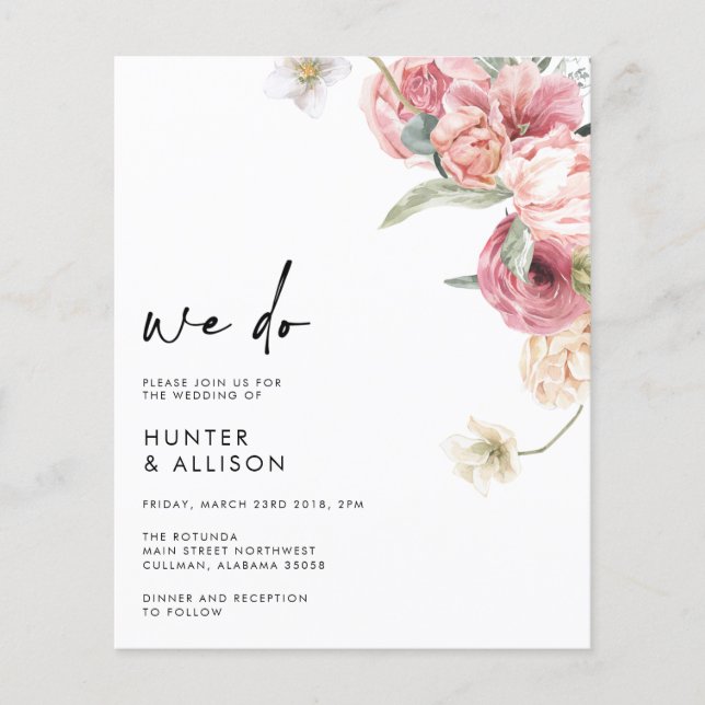 We Do Wedding Invitation | Annabeth (Front)