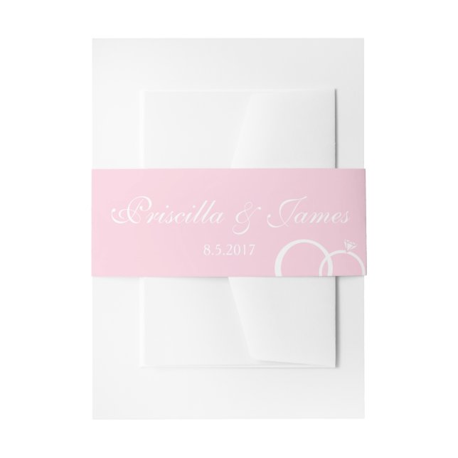 We Do Wedding Invitation Belly Band (Front Example)
