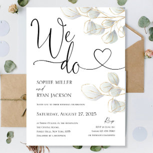 We Do Wedding Invitations We Do Evening Reception 