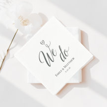 We Do Wedding Napkin