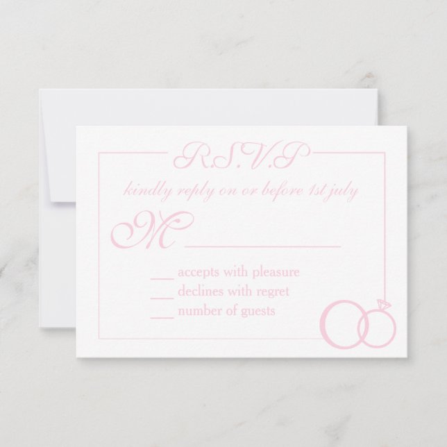 We Do Wedding RSVP Card (Front)