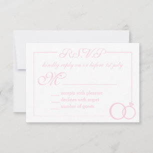 We Do Wedding RSVP Card