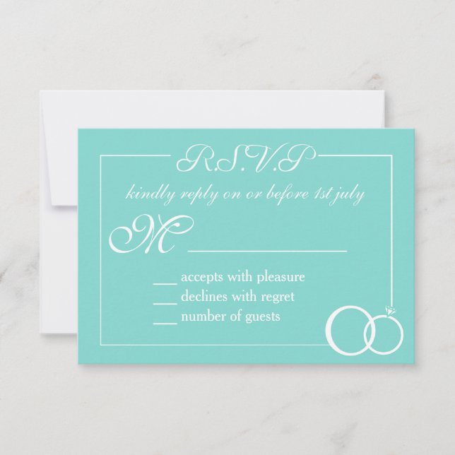 We Do Wedding RSVP Card (Front)