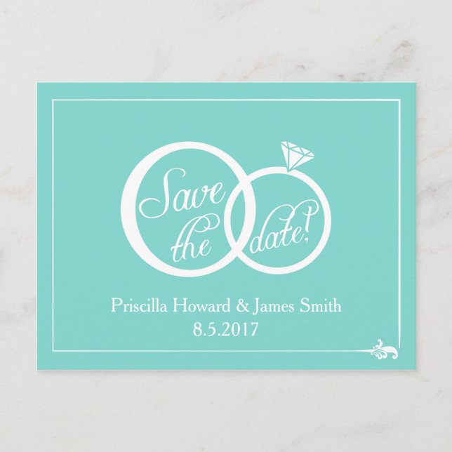 We Do Wedding Save The Date Postcard (Front)