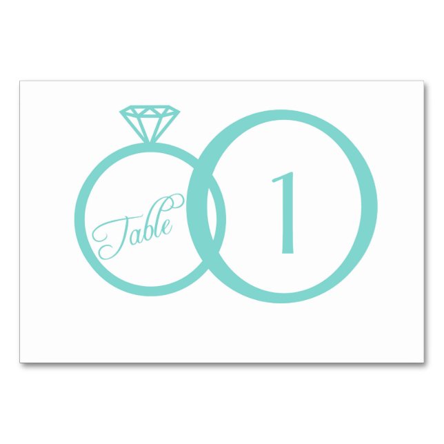 We Do Wedding Table Number (Front)