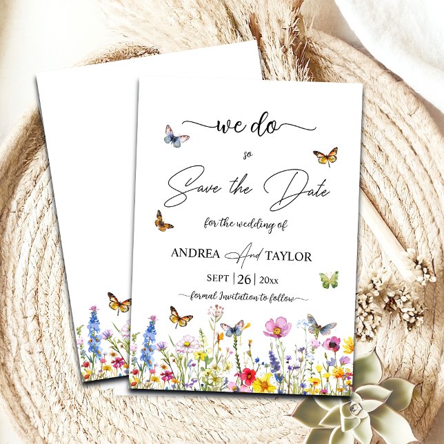 We do! Wildflowers Butterflies Elegant Save The Date (Creator Uploaded)