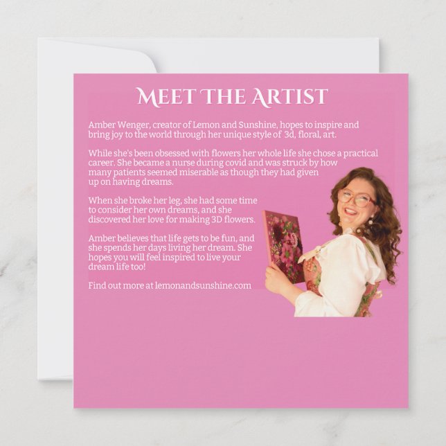 "We Don't Choose Favourites" Thank-you ard  Thank You Card (Back)