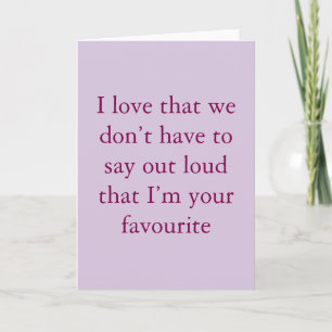 We don't have to say card