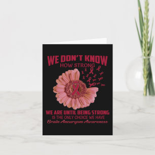 We don't know how strong Brain Aneurysm  Card