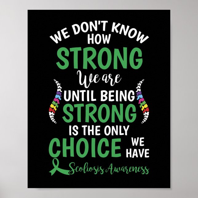 We Don't Know How Strong We Are Until Being Strong Poster (Front)