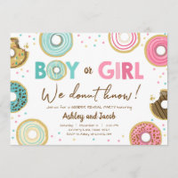 We Doughnut Know Boy or Girl Gender Reveal Party C