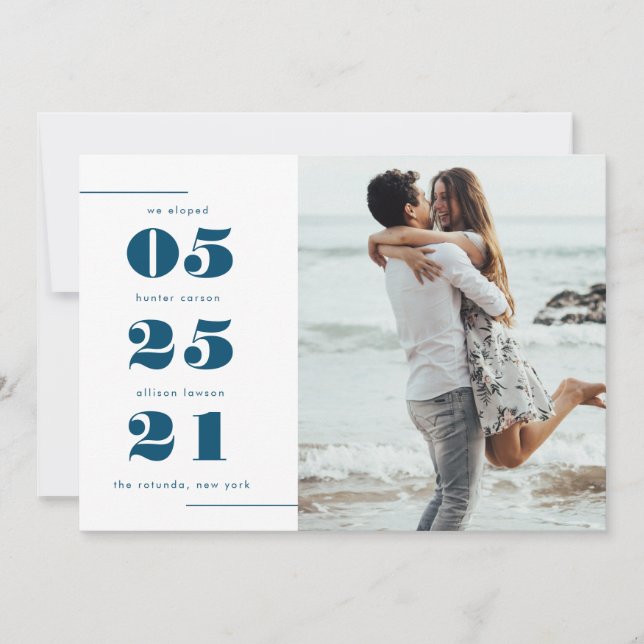 We Eloped |  Announcement (Front)