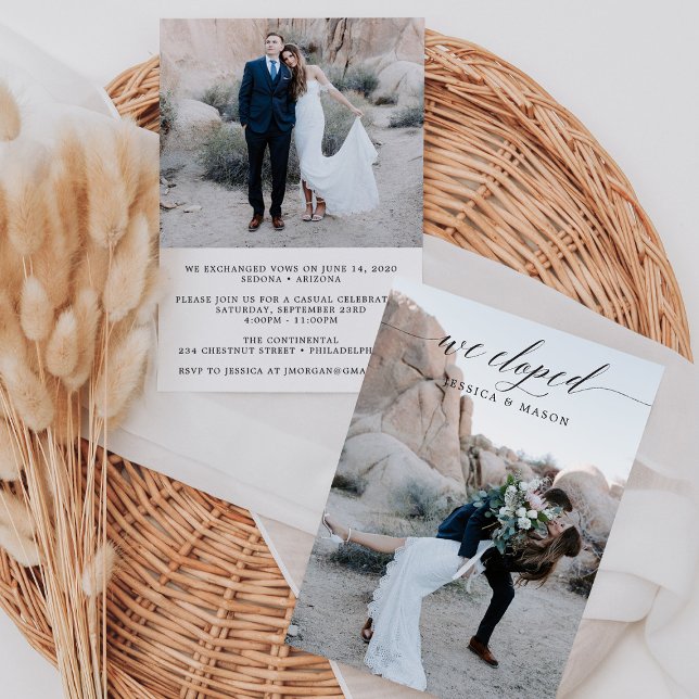 We Eloped Announcement Invite (Creator Uploaded)