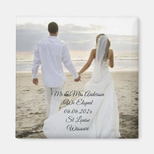 We Eloped card Magnet Popular Photo collage