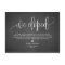 We Eloped | Chalkboard Pretty Script Elopement
