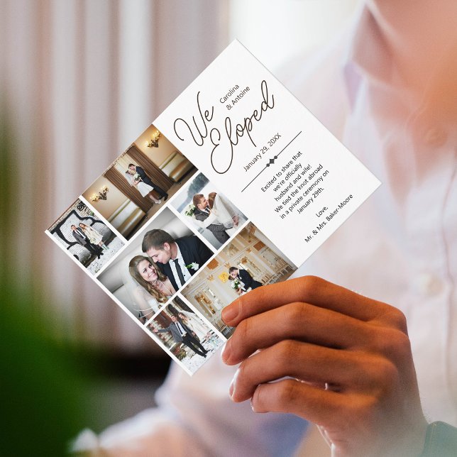 We Eloped, Elopement Postcard (Creator Uploaded)