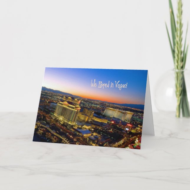 We Eloped in Vegas! card (Front)