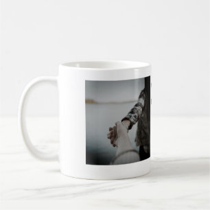 We eloped just married add photo name letter date coffee mug