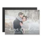 We Eloped | Modern Rustic Photo