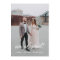 We eloped Modern wedding announcement photo card