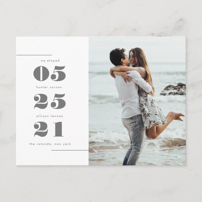 We Eloped | Post Card (Front)